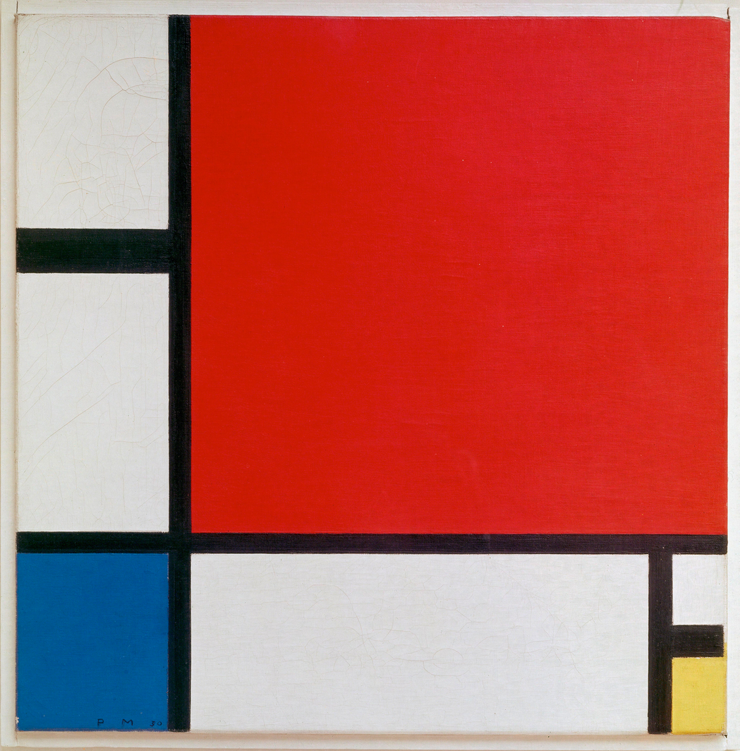 Exemple of Piet Mondrian's art